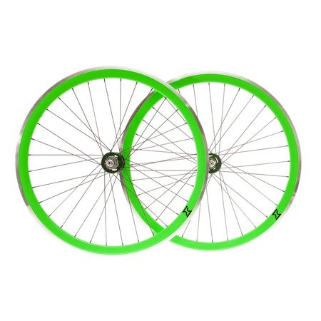 Set Roti Single Speed/Fixie SXT 700-32H 40 mm  Verde [2]
