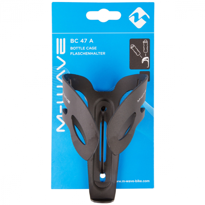 Suport Bidon Aluminiu M-WAVE BC 47-Negru [3]