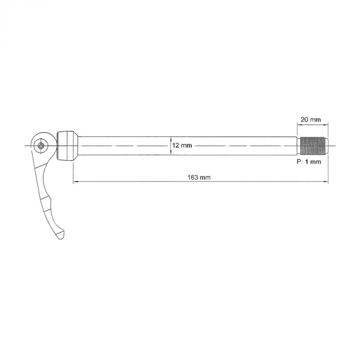 Thru Axle NOVATEC "QR264 SYN" 142mm(X12) [3]
