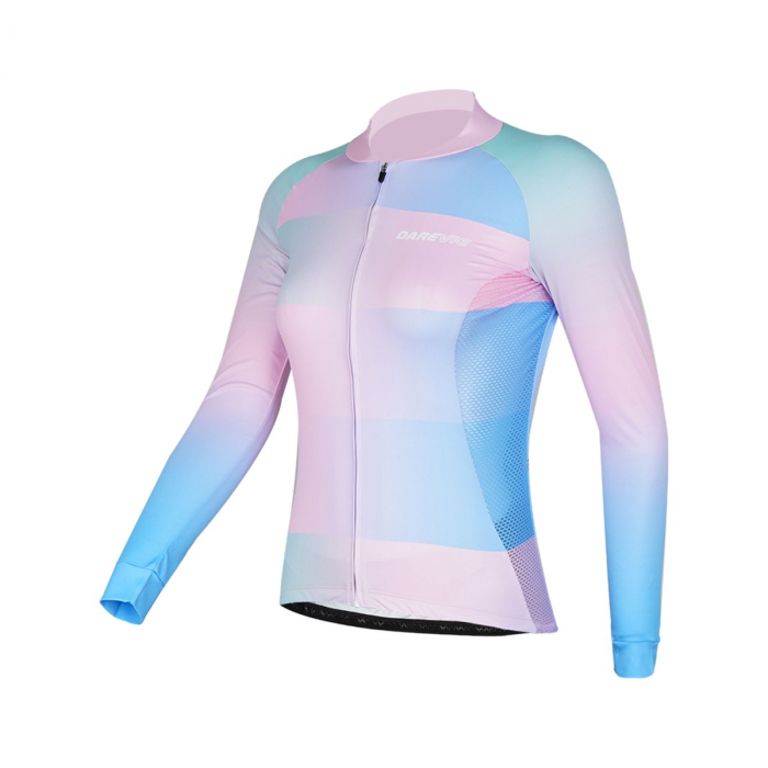 Tricou Ciclism Lady DAREVIE Albastru/Roz XL [3]