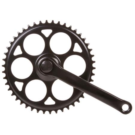 Piese - Angrenaj Pedalier 46T Metal Negru (Patrat)