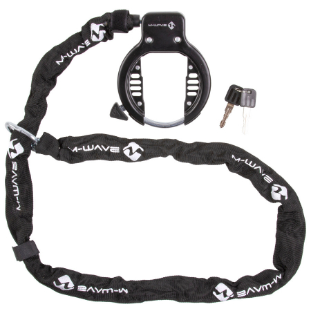 Antifurturi - Antifurt Cadru cu Cheie si Lant M-WAVE Ringchain
