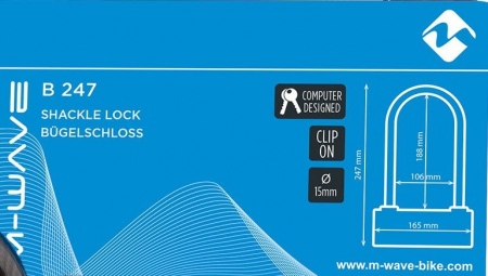 Antifurt Cadru U-Lock  M-Wave "B 247" [2]