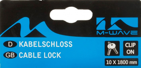Antifurt cu Cheie M-WAVE  "S 10.18"  Roz [3]