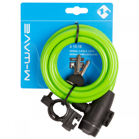 Antifurt cu Cheie M-WAVE  "S 10.18"  Verde [1]