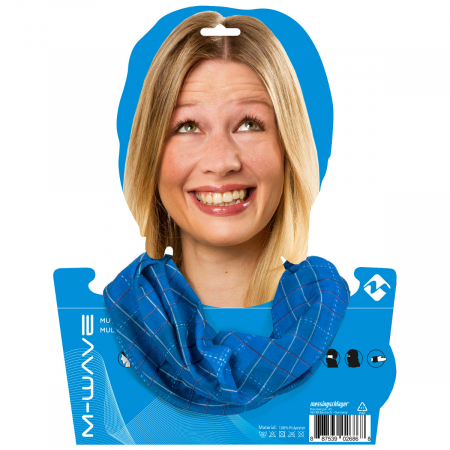 Bandana M-WAVE Albastru/Rosu Squared [1]