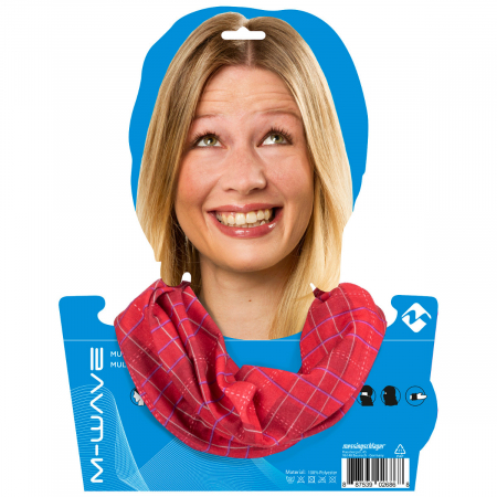 Bandana M-WAVE Rosu/Albastru Squared [1]