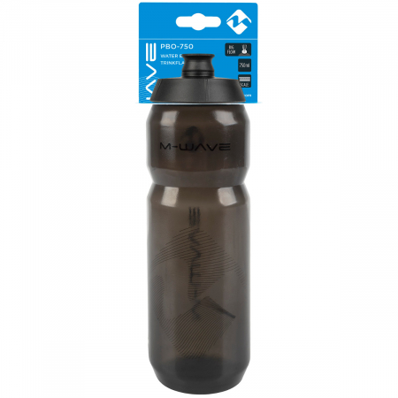 Bidon Plastic M-WAVE PBO-750 Negru - Transparent [1]