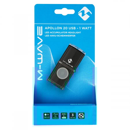 Far cu Acumulator M-Wave "APOLLON K 20 USB" Aluminiu [1]