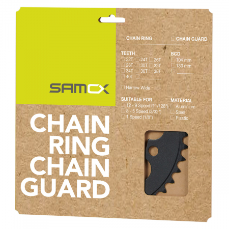Foaie Angrenaj SAMOX PD-R4-A-NW 38T BCD 104 mm Aluminiu- Narrow Wide [1]