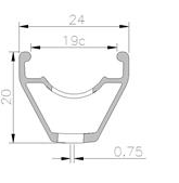 Janta MACH 1 3.90 SL DISC  27,5"- (584 x 19C) - 32H Negru Anodizat Capsata [2]