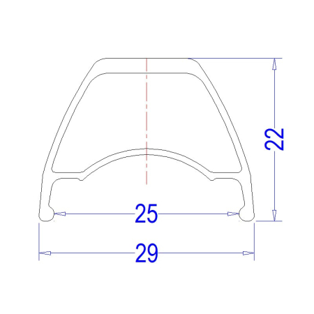 Jante - Janta SXT TR25 29 (622-25C)- 32H Negru