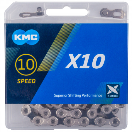 Piese - Lant KMC X10 Silver/Negru- 114 Z