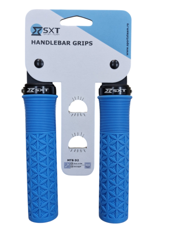 Mansoane MTB SXT ZN-047 - 130 mm Lock-On Albastru [1]