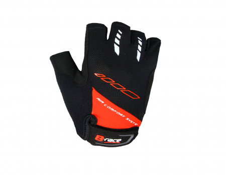 Echipament - Manusi B-RACE BUMP Negru/Rosu M