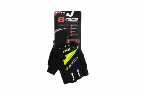 Manusi B-RACE BUMP Negru/Rosu M [1]
