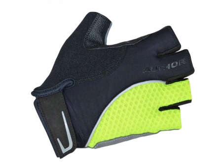 Echipament - Manusi Ciclism AUTHOR Team X6 XL Negru/Galben Neon