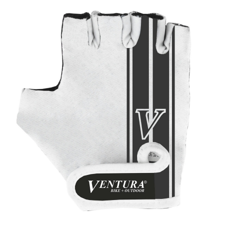Echipament - Manusi Ciclism VENTURA L/XL  (Alb/Negru)