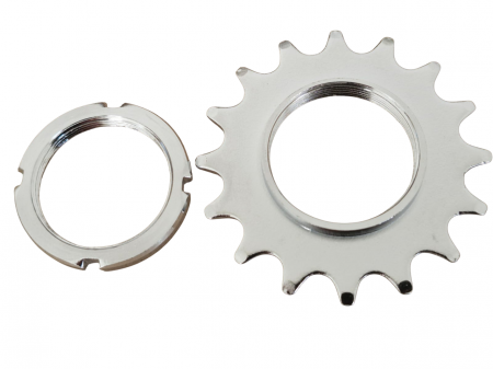 Piese - Pinion Fixie 1/2x1/8" SXT 16T + Lock Ring  Silver