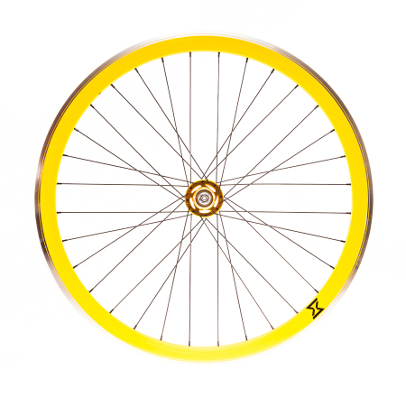 Roti Fata - Roata Fata Single Speed/Fixie SXT 700-32H 40 mm Galben