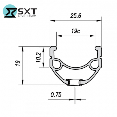 Roata Spate 28/29"(622x19C) SXT BASIC  Aluminiu Dubla -36H [2]