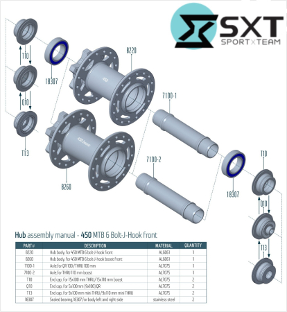 Set Butuci  Boost SXT180-R97 -32H -Purple [2]
