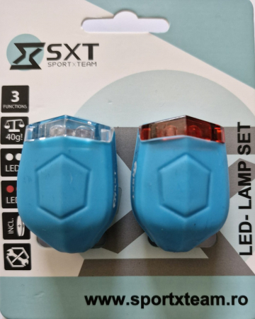 Lumini - Set Flash cu Baterii SXT (Silicone) Albastru