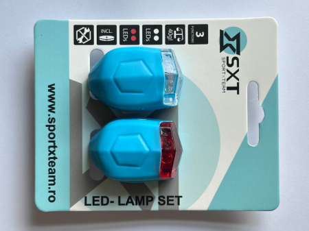 Set Flash cu Baterii SXT (Silicone) Albastru [3]