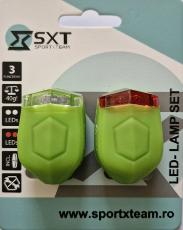 Lumini - Set Flash cu Baterii SXT (silicone) Verde Lime