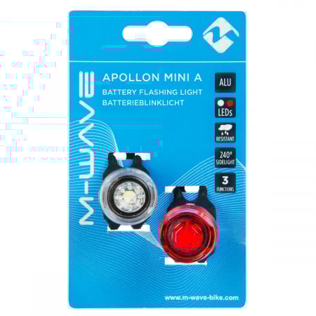 Set lumini cu baterii M-WAVE "APOLLON MINI A" [1]