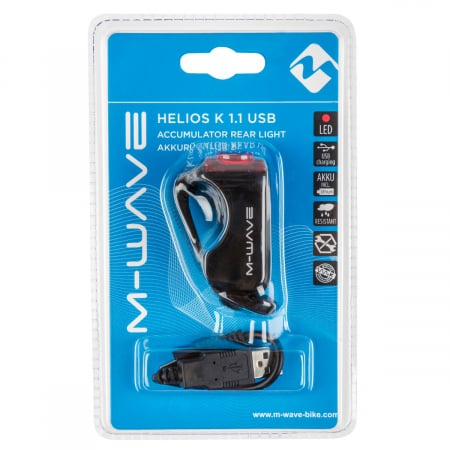 Stop Spate cu Acumulator M-WAVE "HELIOS K 1.1 USB" [1]