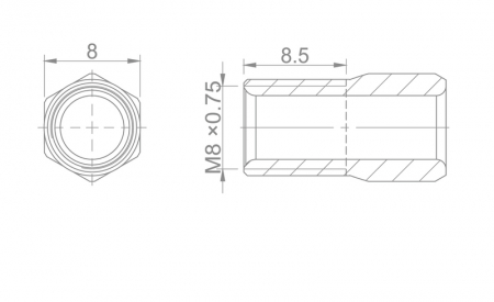 Surub de Compresie M8 x 0,75- 5 mm SHIMANO [1]