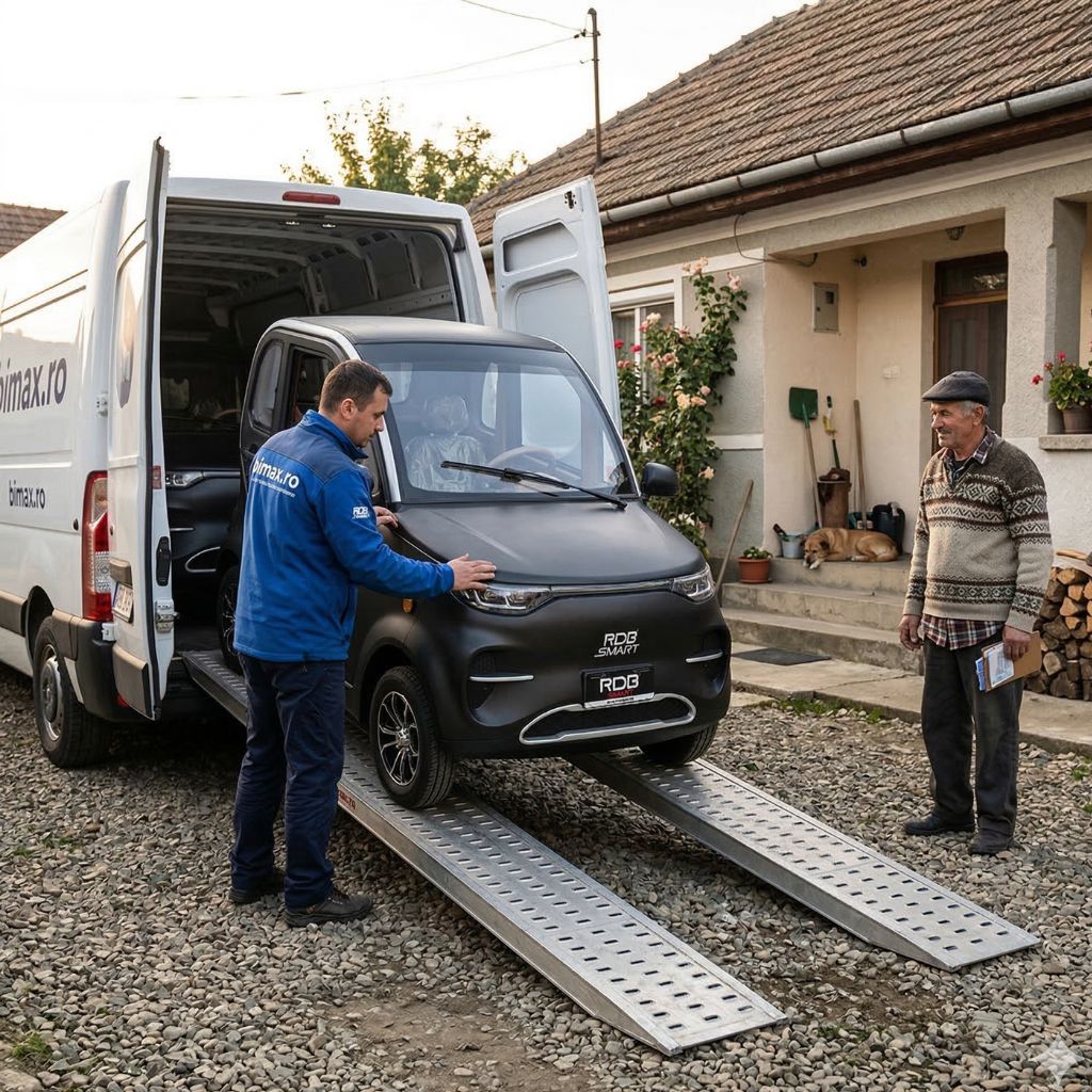Livrare RDB SMART cu descărcare pe rampă și prezentare la domiciliu