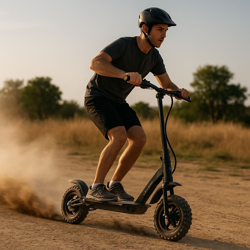anvelope offroad pe trotineta electrica