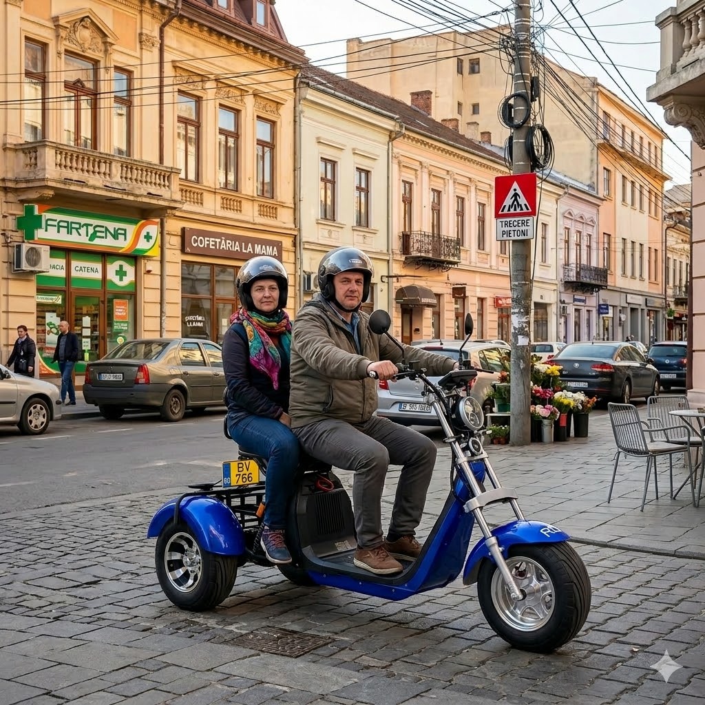 RDB CC09 tricicletă electrică cu 2 locuri omologate