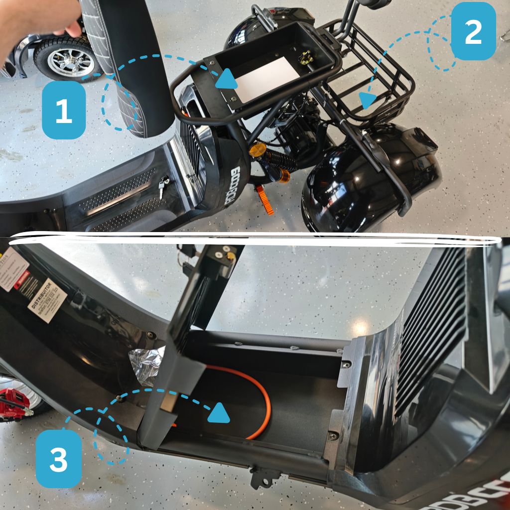 RDB CC09 cu 3 spații de depozitare