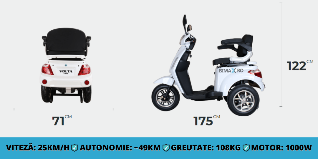 tricicleta electrica vm4 volta