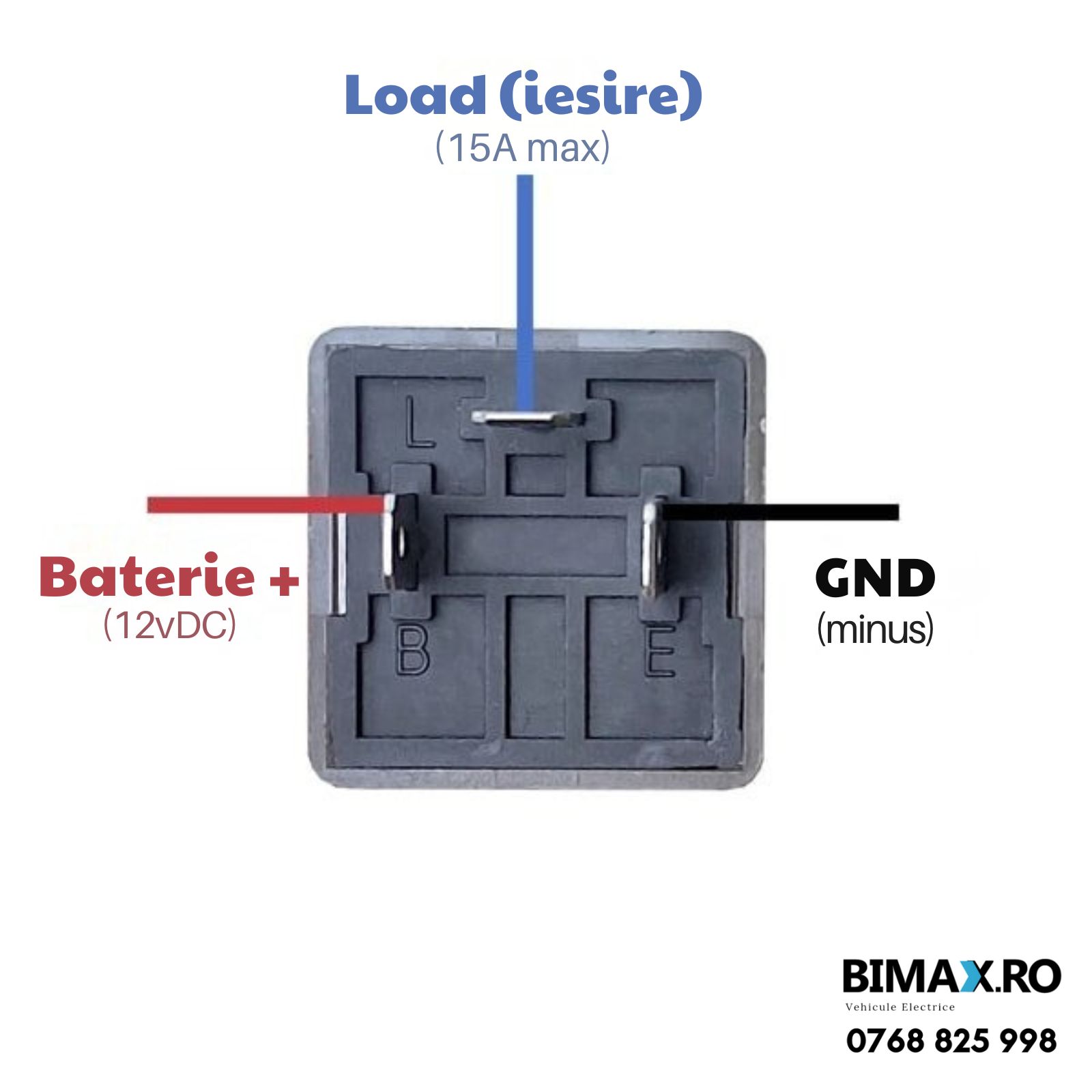 schema releu triciclu electric