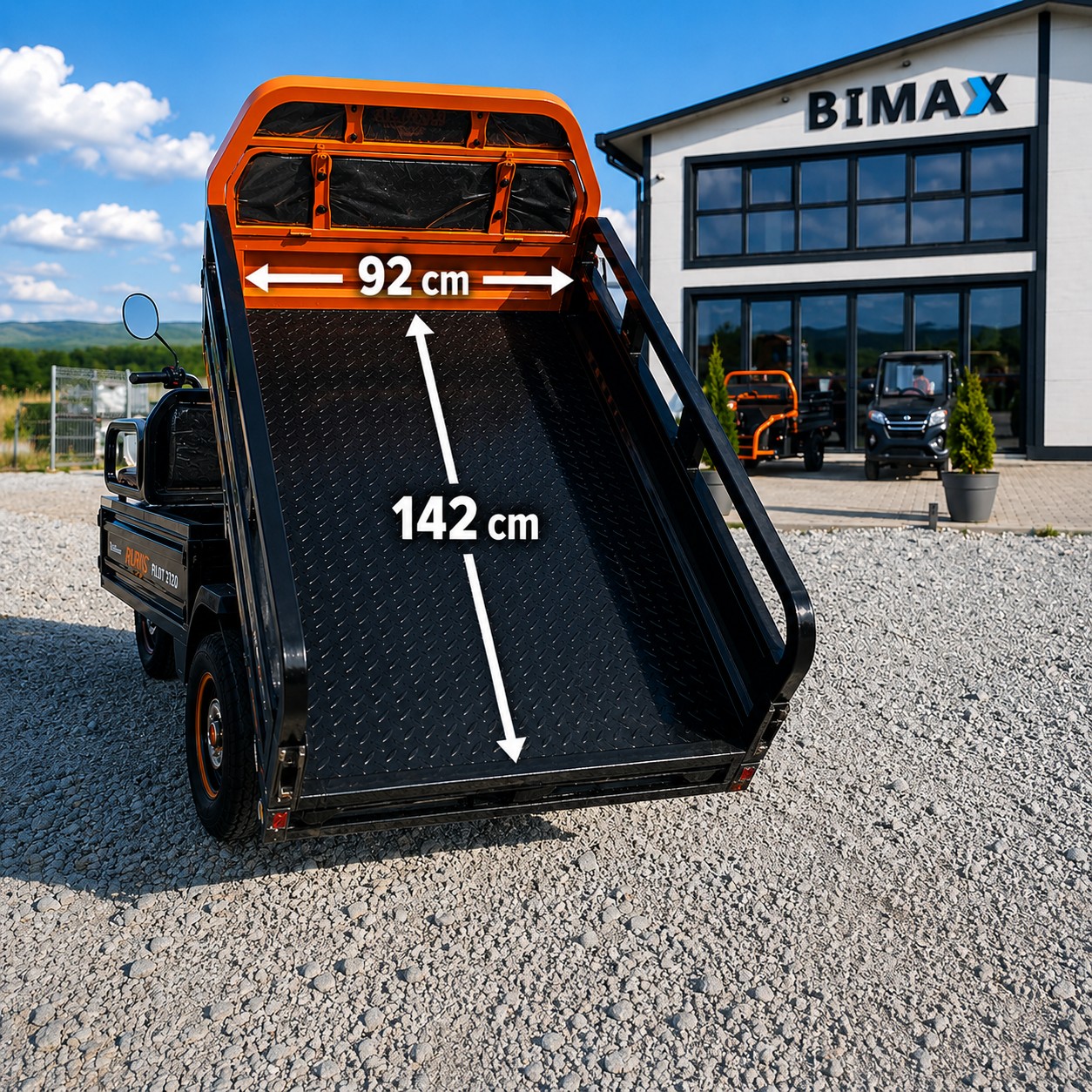 Dimensiuni benă RURIS PILOT 3120 – 142 x 92 cm utili