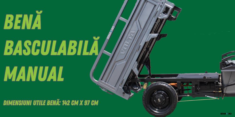 triciclu cu benă basculabilă