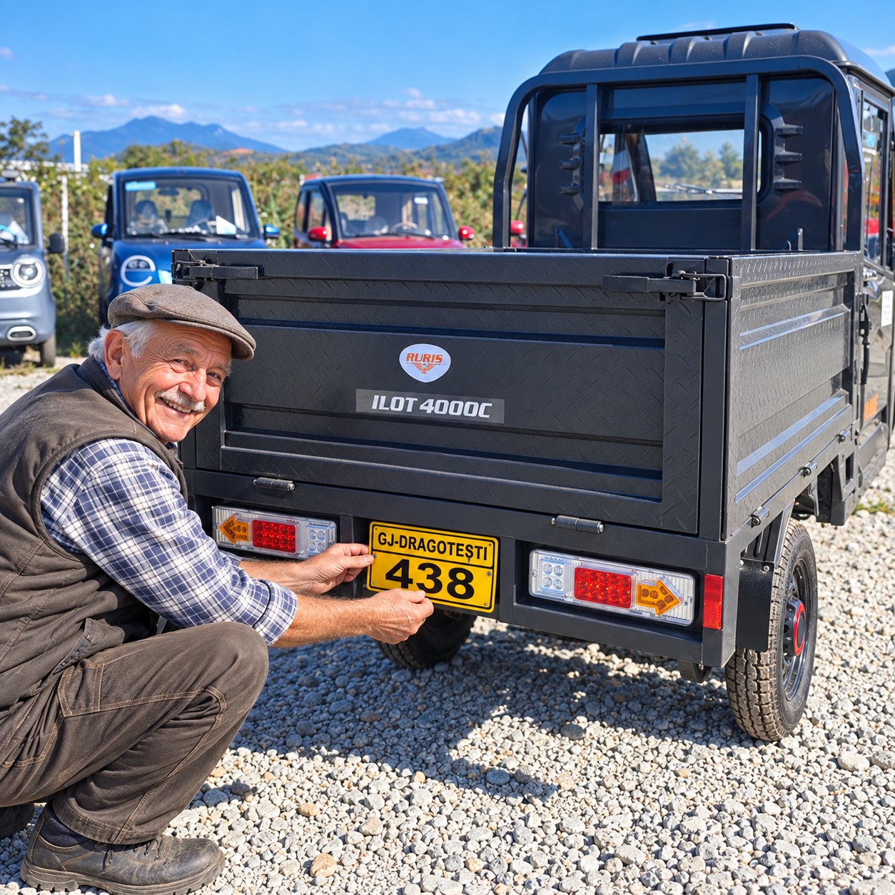 RURIS PILOT 4000C triciclu electric cu cabină fără permis și CIV inclus