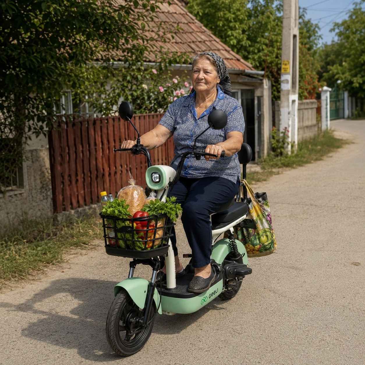 Geeli Bee folosit pentru cumpărături și deplasări zilnice