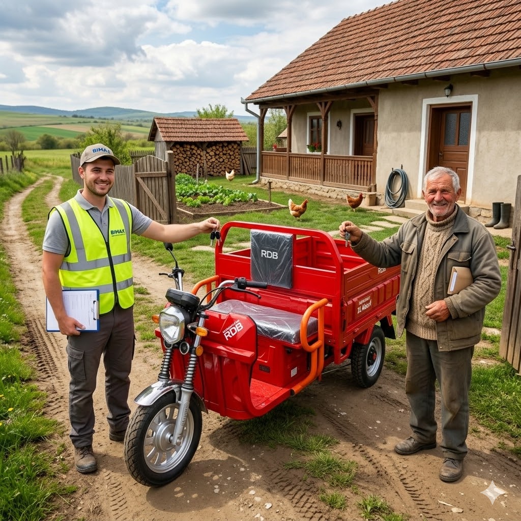 Livrare XL-KLASS4 HIDRAULIC până în curte cu echipa Bimax