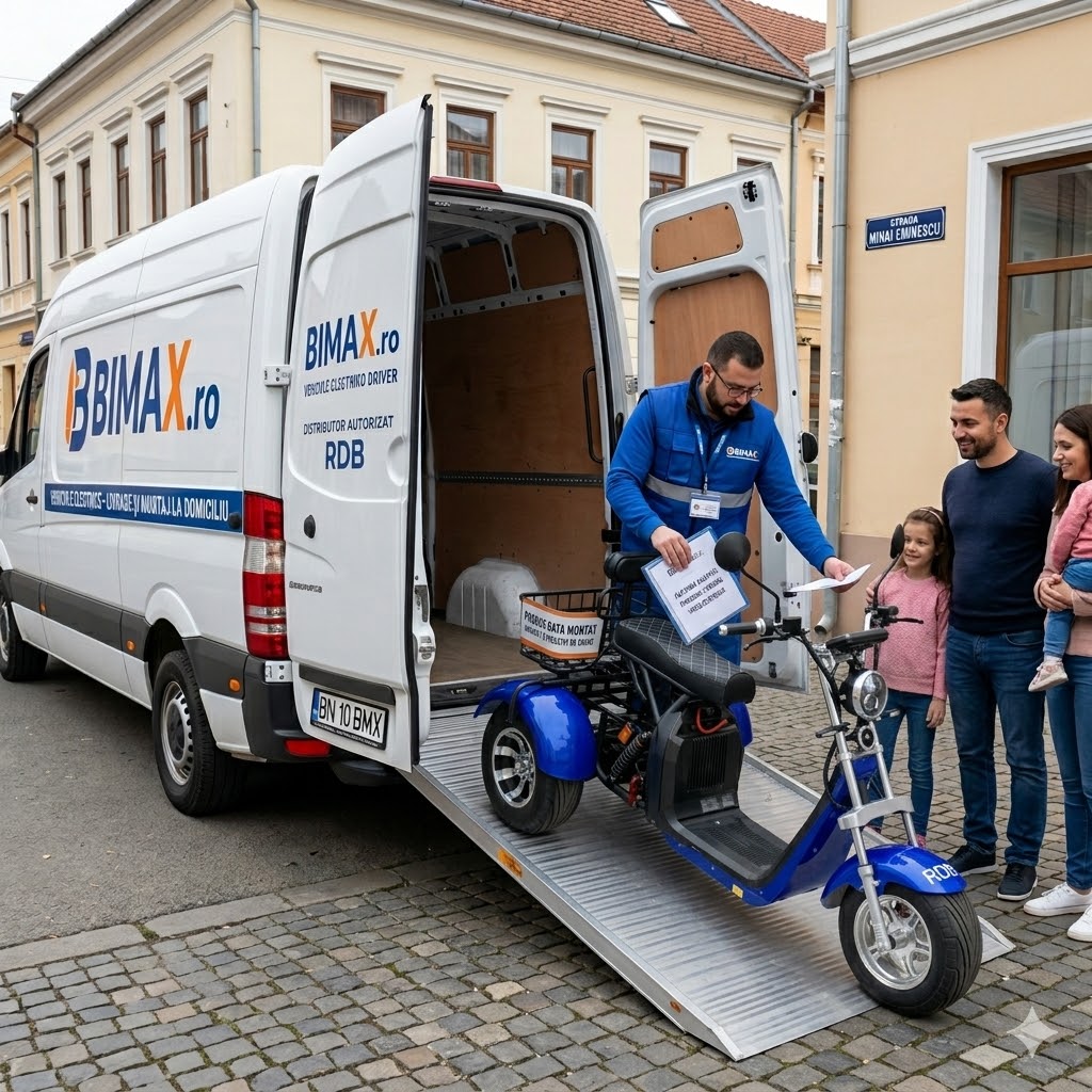 Livrare RDB CC09 până în fața porții cu echipa Bimax