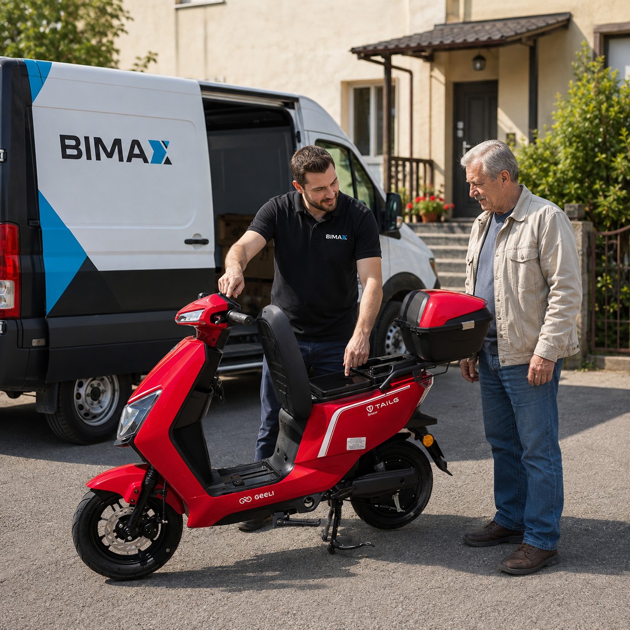 Livrare Geeli Breeze cu mașinile proprii Bimax și instructaj la domiciliu