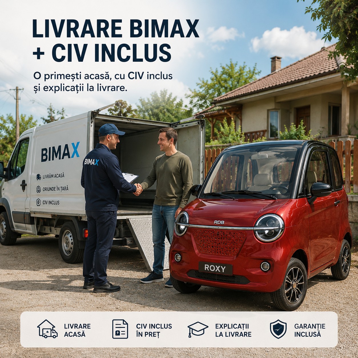 Livrare RDB ROXY PRO cu șofer Bimax