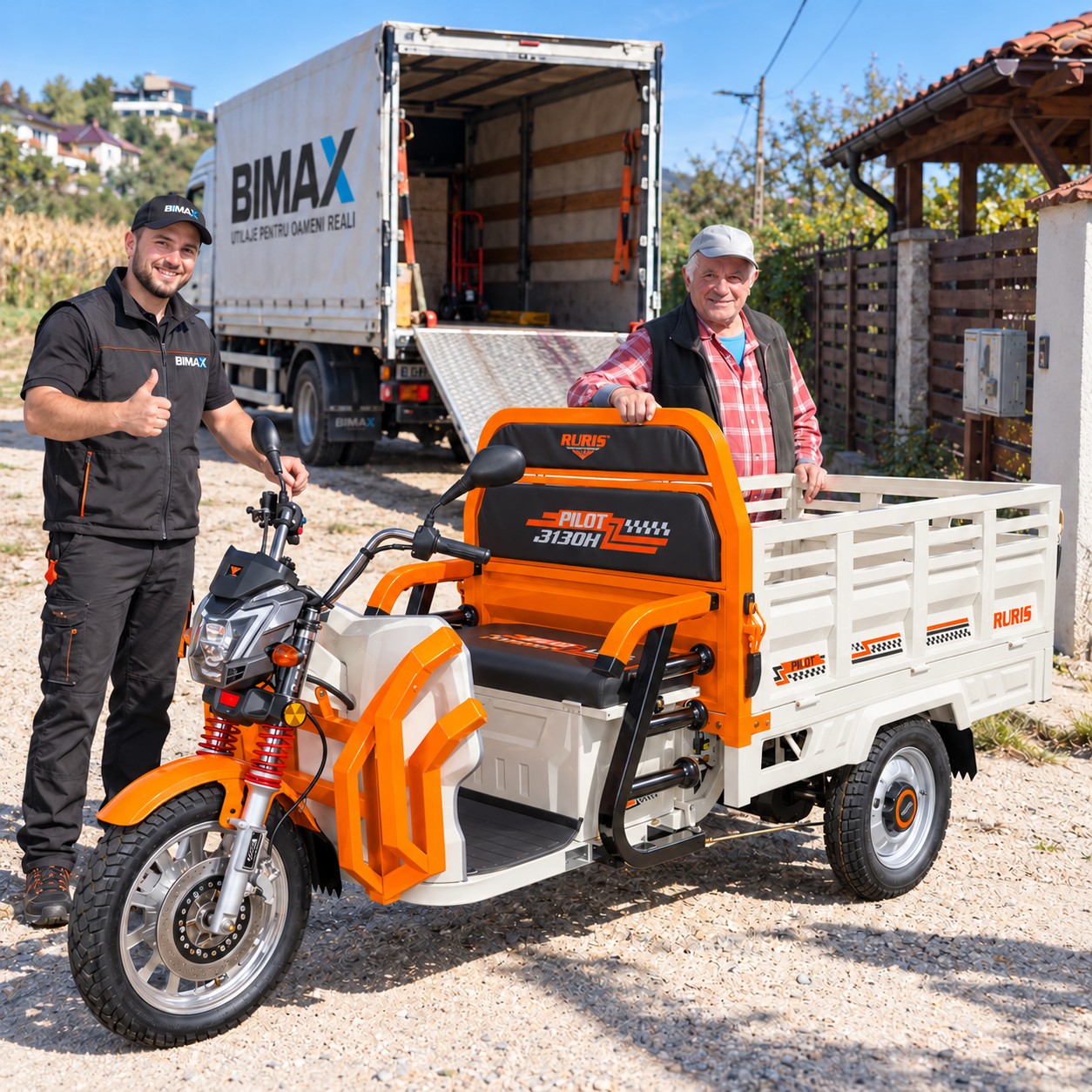 RURIS PILOT 3130H triciclu electric utilitar fără permis pentru gospodărie și agricultură
