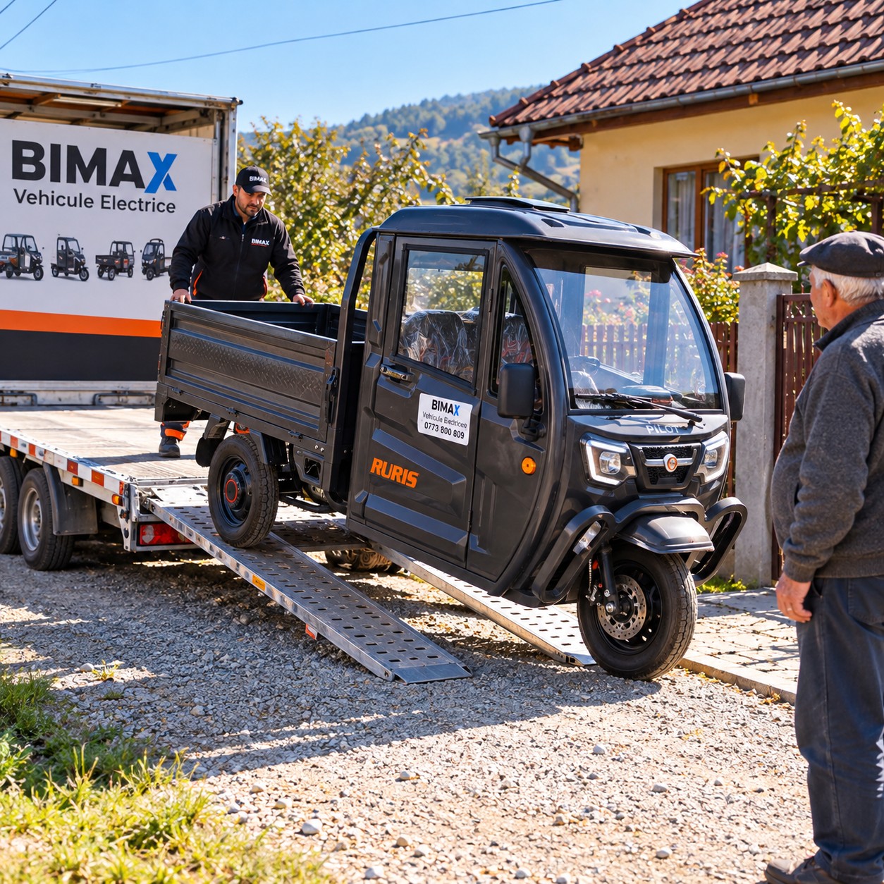Livrare RURIS PILOT 4000C cu mașinile proprii Bimax și instructaj