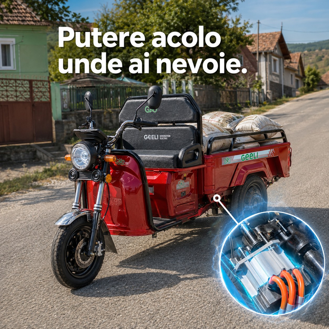 Geeli E-Pickup cu motor de generație nouă și treaptă de forță