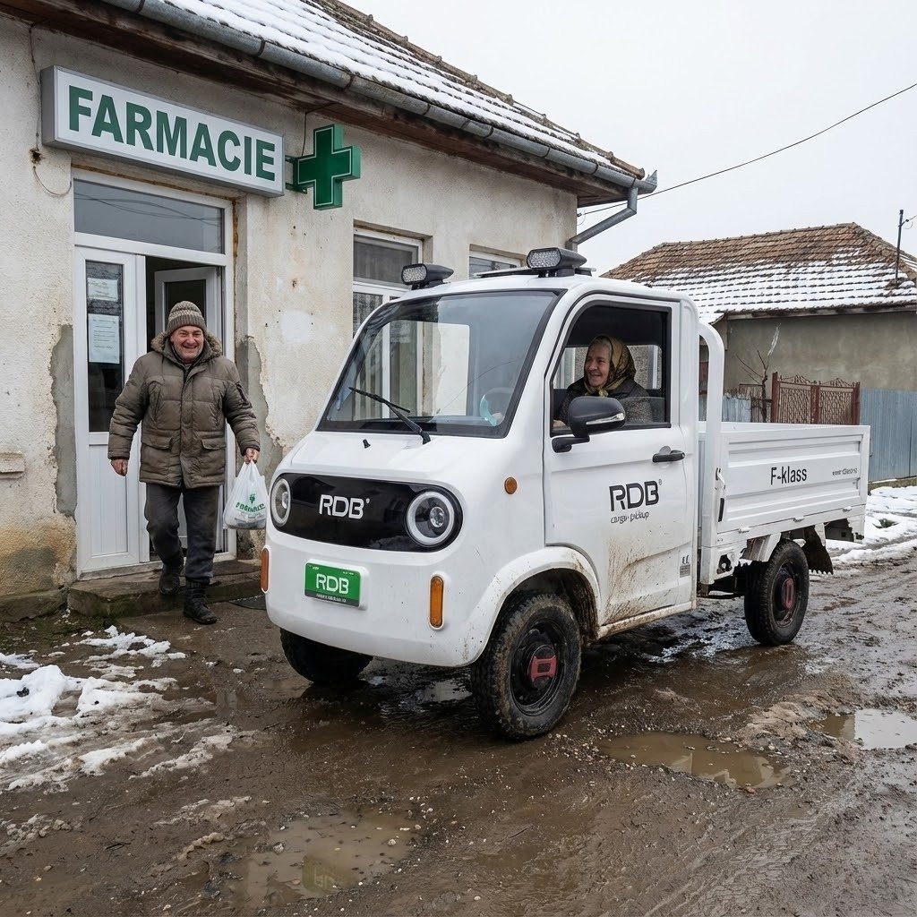 RDB F-Klass folosită la sat pentru drumuri zilnice, iarna